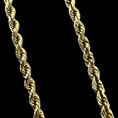 14K Yellow Gold Rope 24